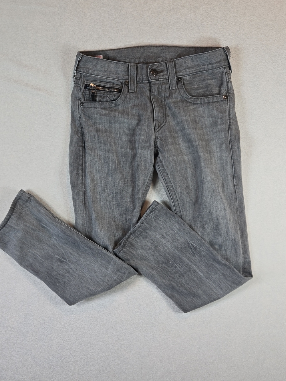 True Religion Men's Gray Denim Jeans